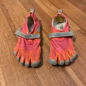 Vibram Pink and Orange FiveFingers Sneakers